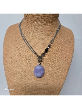 Tocara Pendant Amethyst and Crystal Pendant Necklace